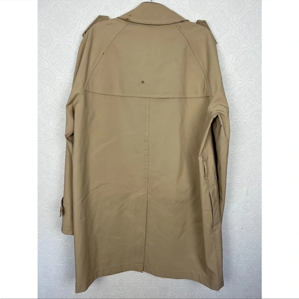 Gucci Mens Trenchcoat Sand Tan Coat Neutrals Flawed‎ Designer Peacoat